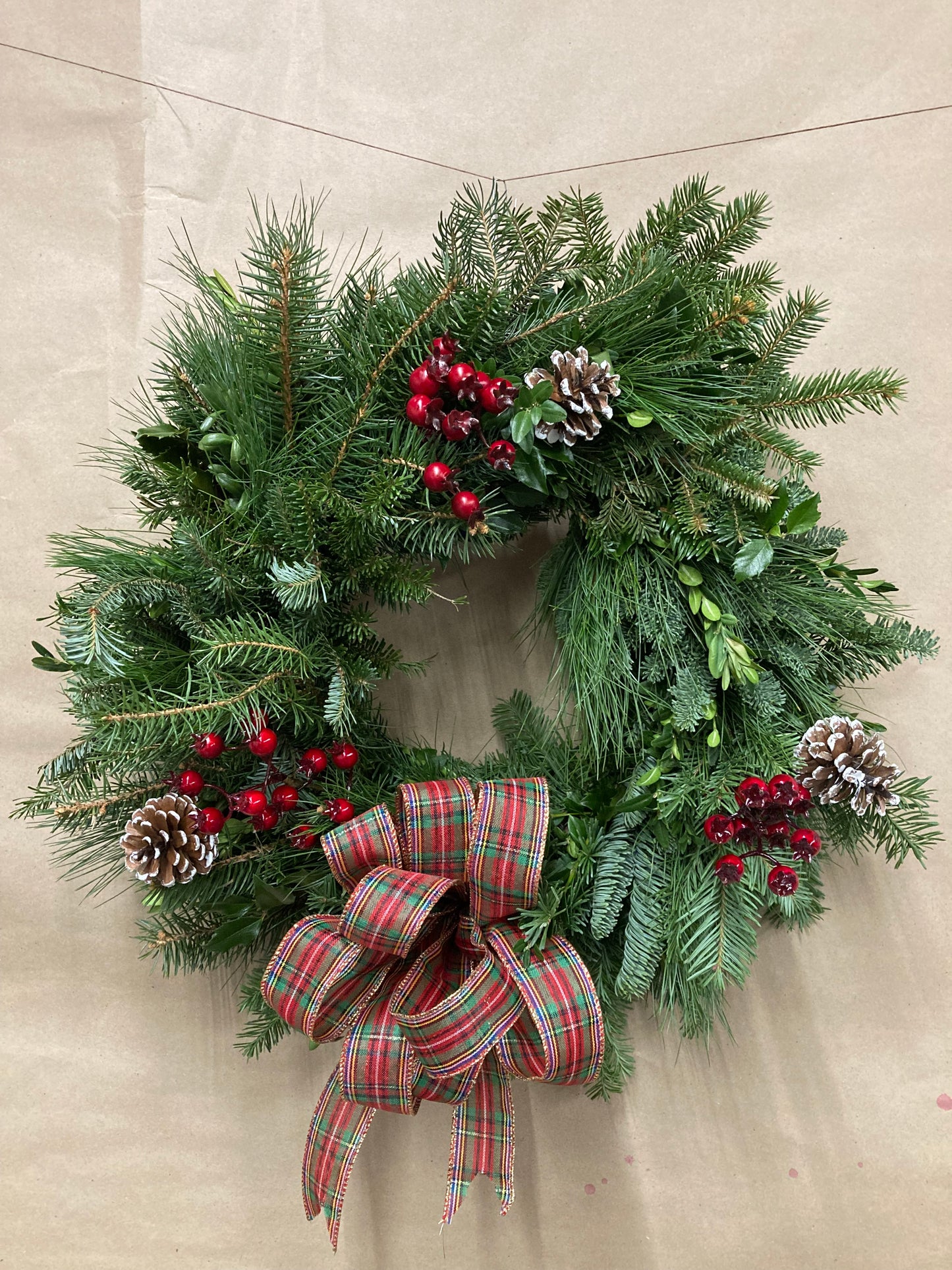 2025 Winter Holiday Mixed Green Floral Arrangement
