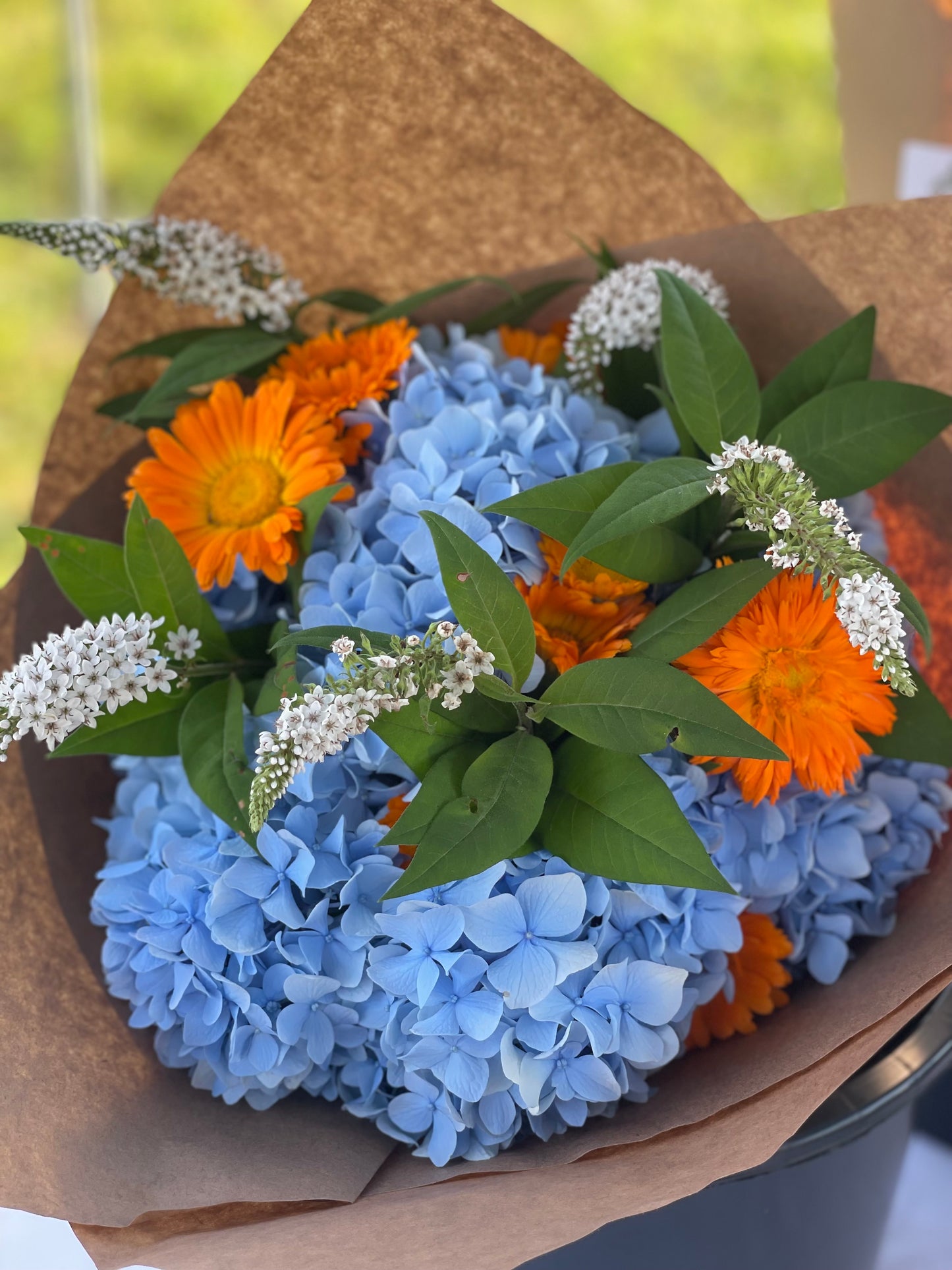 Blue Hydrangea Bouquet